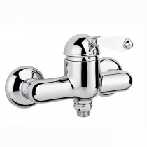 Nicolazzi P.m. Blanc Смеситель для душа однорычажный, вывод снизу 1/2&amp;amp;quot;, ручки белая керамика, цвет: хром