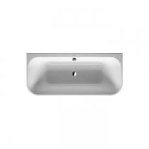 DURAVIT Happy D2 Ванна 180х80см, пристенный вариант с двумя наклонами для спины, с интегр акрилов панелью и ножками, цвет: белый