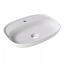 Alice Form Oval Раковина 60x45х12см., накладная, 1 отв., цвет: белый матовый