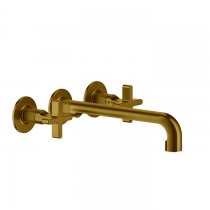 Gessi Inciso Смеситель для раковины, встраиваемый, излив 25.5см., (внешние части), цвет: gold brushed CCP