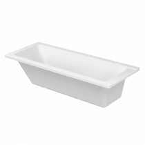 Duravit D-Code  Ванна акриловая прямоугольная 170х70x40см, встраиваемая, с 1 наклоном для спины, выпуск центральный , цвет: белый