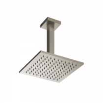 Gessi Emporio shower Верхний душ 20х20см., потолочный, поворотная с шарниром, с защитой от известкового налёта, цвет: Finox Brushed Nickel