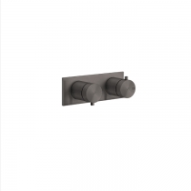 Gessi 316 Термостатический смеситель, с подключением на 3/4&amp;rdquo;, фильтр, на 1 источник, внешняя часть, цвет: brushed black metal pvd