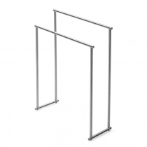 Decor Walther Bar Полотенцедержатель 87см., напольный, двойной, цвет: сталь матовая