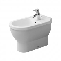 Duravit Starck 3 Биде напольное 56х36см, приставное, с  1 отв. под смеситель, Цвет: белый