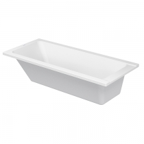 Duravit D-Code  Ванна акриловая 170х75x40см., встраиваемая, с 1 наклоном для спины, выпуск в зоне ног, цвет: белый