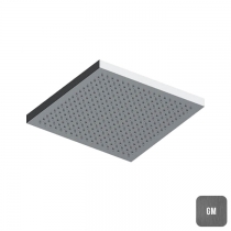 Almar Velvet Square Верхний душ 23х23см., потолочный, встраиваемый, 1 режим, цвет: Gun Metal Brushed PVD