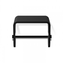 Decor Walther Black Stone TPH4 Держатель туалетной бумаги, подвесной, цвет: черный матовый / хром