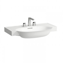 Laufen New Classic Раковина накладная 80х48х7.5см, с 3 отв., с переливом, цвет: белый