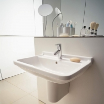 Duravit  Starck 3 Раковина 60х45см., 1 отв., с полупьедесталом, цвет: белый