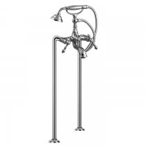 Carlo Frattini Epoque, Смеситель напольный для ванны с душевым комплектом, цвет: Хром