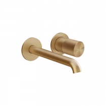 Gessi Habito Diamantato Смеситель для раковины, настенный, цвет: Warm Bronze Brushed PVD