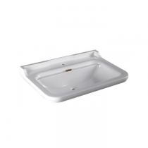 Kerasan Waldorf Раковина 80х55 см, 1 отв., керамическая, цвет: белый/бронза