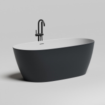 Salini Sofia Ванна отдельностоящая 170x81.5x60.5см., донный клапан &amp;amp;quot;Up&amp;amp;Down&amp;amp;quot;, сифон, слив-перелив, мат-л: S-Stone, матовый, цвет: RAL 9011/белый