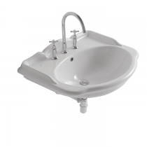 Globo Paestum Раковина 71x58 см, 1 отв., цвет: белый