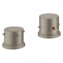 Axor Starck Смеситель на борт ванны, на 2 отв., термостатический, цвет: шлифованный никель