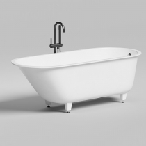 Salini Ornella Ванна встраиваемая 180х80х60см, версия Oval, материал: S-Sense, цвет: белый глянец