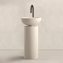 Noorth milldue edition SABA 45 Раковина напольная &amp;Oslash;45x90см, слив в пол, без отв., цвет: Caolino