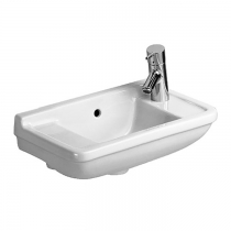 Duravit Starck 3 Раковина 50x26 см, 1 отв., Dx, с переливом, цвет: белый