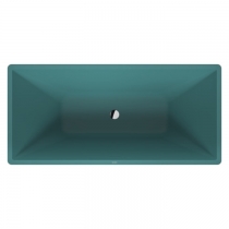 Duravit Vitrium Ванна отдельностоящая 160x75см, с ножками, с2 наклонами для спины, прямоугольная, цвет: аквамарин матовый