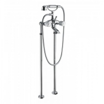 Смеситель для ванны Bongio Fleur Blanc, цвет: хром/белый фарфор