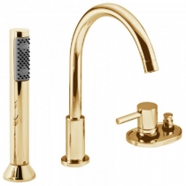 Смеситель для ванны Bongio T Mix, цвет: золото