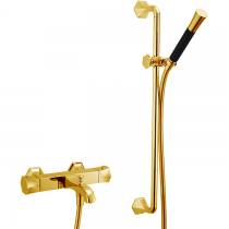 CISAL Cherie Термостатический смеситель для ванны, с душевым комплектом, цвет: золото