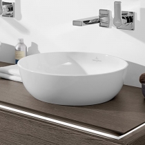 Villeroy&amp;amp;Boch Artis Раковина круглая 43xh12см, без перелива, CeramicPlus, цвет: альпийский белый