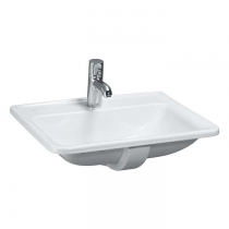 Laufen Pro S Раковина 56х44х20 см, встраиваемая сверху с 1 отв., без перелива, цвет: белый