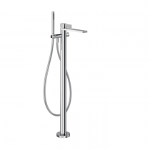Gessi Inverso Diamantato Смеситель для ванны, напольный, с переключателем и ручным душем, цвет: хром