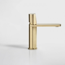 ANTONIO LUPI INDIGO Смеситель для раковины на 1 отверстие, излив 165 мм., цвет: латунь натуральная полированная