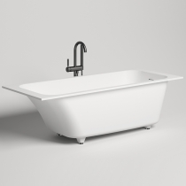 Salini Orlanda Встраиваемая ванна 160х70х60cм, &amp;amp;quot;Up&amp;amp;Down&amp;amp;quot;, сифон, щелевой слив-перелив, S-Sense, цвет: белый глянцевый