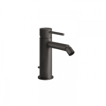 Gessi 316 Смеситель для биде на 1 отв., с донным клапаном, излив: 118мм, цвет: brushed black metal pvd