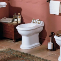 Azzurra Jubilaeum Биде напольное 59x40xH42 см, с 1 отв. под смеситель, с креплением KIT 2000 C/C, цвет: Bianco lucido