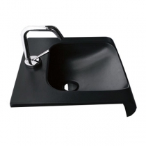 Kerasan Inka Project Раковина 60x40x35.5 см, 1 отв., цвет: черный матовый