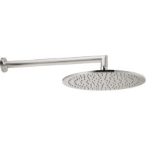 CISAL Shower Верхний душ D300 мм с настенным держателем L400 мм, цвет: никель матовый