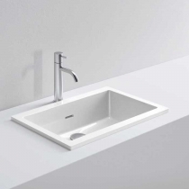 NOORTH milldue edition Раковина 52х35х15.2 см, без отв., цвет: белый