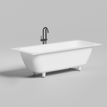 Salini Orlanda Axis Встраиваемая ванна на ножках 191х80х60см.,  &amp;amp;quot;Up&amp;amp;Down&amp;amp;quot;, материал: S-Sense, цвет: белый 