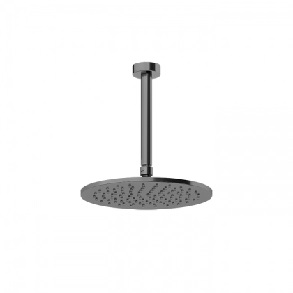 Gessi Ingranaggio Душевая головка потолочная, поворотная с шарниром, цвет: Black Metal Brushed PVD