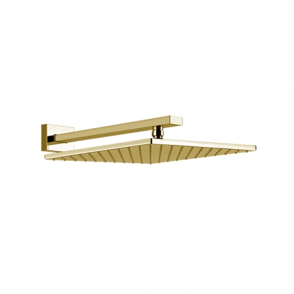 Gessi Rettangolo Верхний душ 30х30см., подвесной, цвет: Gold PVD