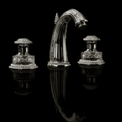 Devon&amp;amp;Devon Excelsior Swan Смеситель для раковины на 3 отверстия. Цвет: никель