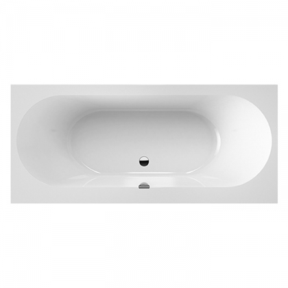 Villeroy&amp;amp;Boch Oberon 2.0 Ванна встраиваемая, 170x75 см, прямоугольная, слив-перелив хром в комплекте , цвет: белый
