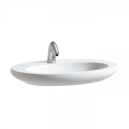 Laufen Alessi One Раковина-чаша 75х52х9 см, 1 отв., покрытие LLC, цвет: белый