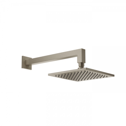 Gessi Emporio shower Верхний душ 20х20см., подвесной, поворотная, с защитой от известкового налёта, цвет: Finox Brushed Nickel