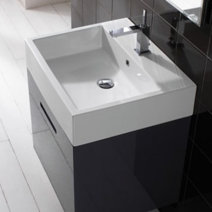 Globo Classic Раковина 50х50х14 см, 1 отв., накладная, цвет: белый