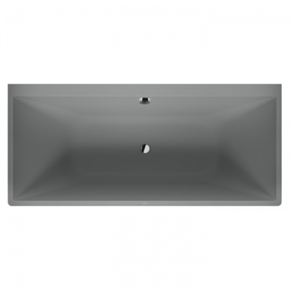 Duravit Vitrium Ванна пристенная 180x80см, с ножками, с2 наклонами для спины, прямоугольная, цвет: светло-серый матовый
