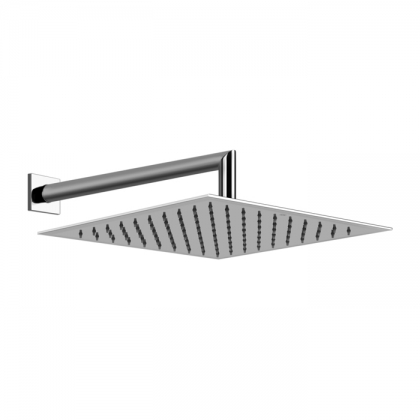 Gessi Emporio shower Верхний душ 30х30см., подвесной, поворотная, с защитой от известкового налёта, цвет: Mirror Steel
