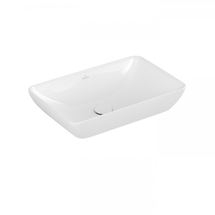 Villeroy&amp;amp;Boch Venticello Раковина накладная 55х36см, без отв., с переливом, CeramicPlus, цвет: альпийский белый