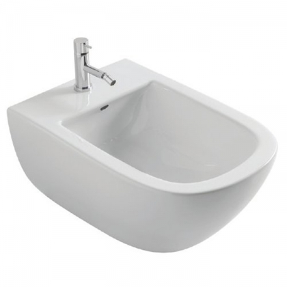 Globo Stockholm Биде подвесное 51х37см, с системой скрытого крепежа, с 1 отв под смеситель, цвет: белый