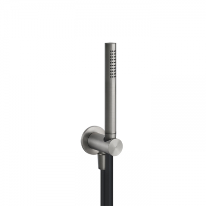 Gessi Shower316 Душевой комплект, состоящий из вывода воды на1/2&amp;amp;quot;, держателя, шланга 1,50 м и душевой лейки сзащитой от известкового налёта, цвет: шлифованная сталь
